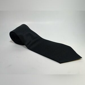 Giorgio Armani Black and White Dotted Tie